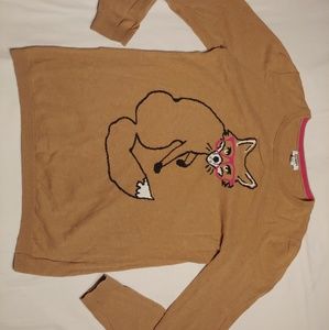 Old Navy womens Brown fox sweater M